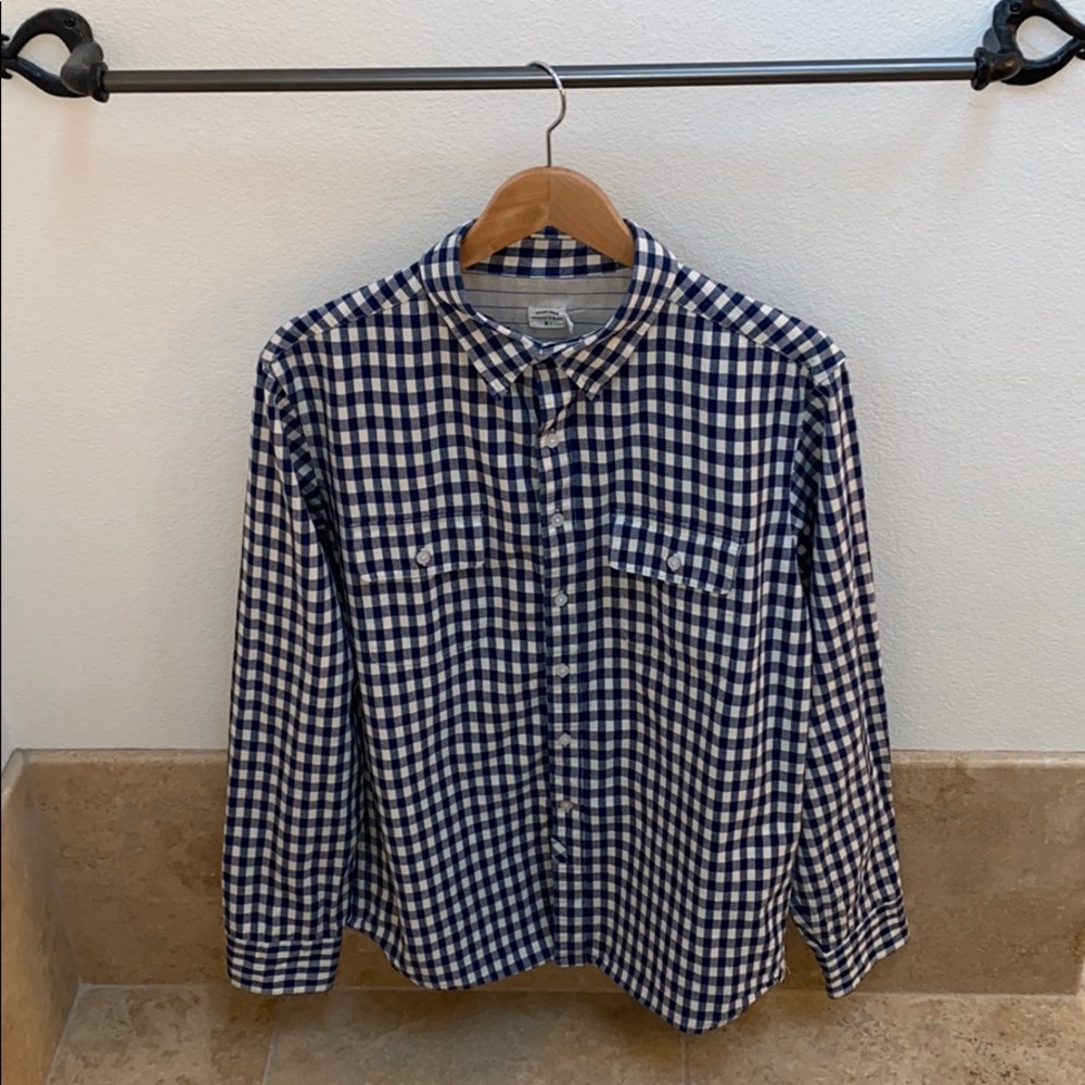 Bridge & Burn Plaid Cotton Button Down - Large